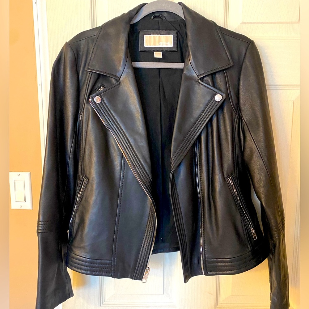 Michael Kors Black Leather Jacket